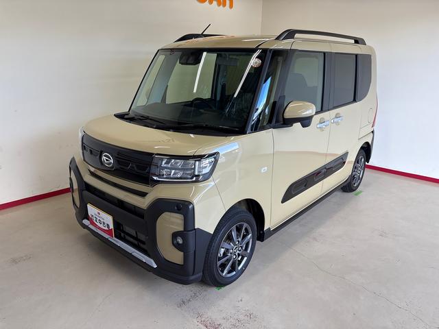 タントファンクロス４ＷＤ　ＬＥＤヘッドライト／ＬＥＤフォグランプ　オートエアコン／ライト　両側電動スライドドア　オート電動格納ドアミラー　コーナーセンサー　運転席・助手席シートヒーター　電動パーキングブレーキ（秋田県）の中古車