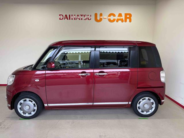 ムーヴキャンバスＸリミテッドメイクアップ　ＳＡII４ＷＤ　純正ＣＤ　ハロゲンヘッドライト　ＬＥＤフォグランプ　オートエアコン／ライト／電動格納ドアミラー　両側電動スライドドア　チルトステアリング　運転席シートリフター　キーフリー（秋田県）の中古車
