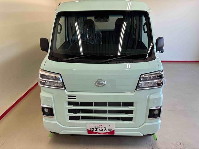 ハイゼットカーゴＤＸ電子４ＷＤ　マニュアルエアコン　ＬＥＤヘッドライト／フォグランプ　コーナーセンサ−　キーレスエントリー　オートライト／ハイビーム　パワーウィンドウ　スマートアシスト（予防安全装置）（秋田県）の中古車