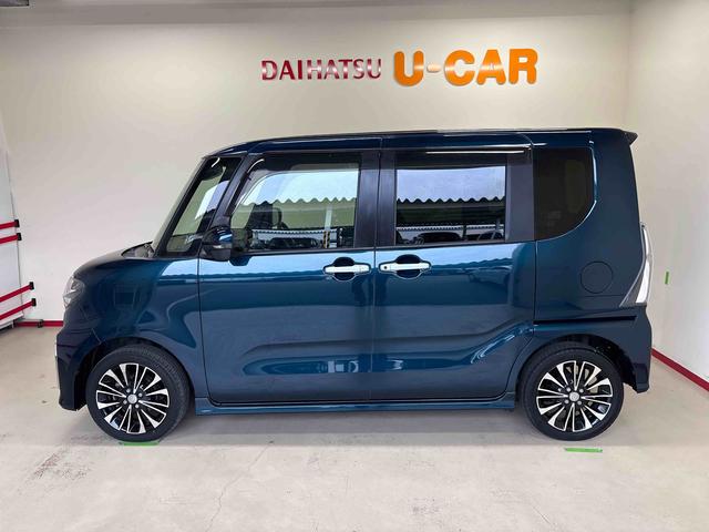 タントカスタムＲＳ４ＷＤ　ＤＶＤチューナー　ＬＥＤヘッドライト／フォグランプ　オートエアコン／ライト／ハイビーム／電動ドアミラー　クルーズコントロール　コーナーセンサー　ＥＴＣ　両側電動スライドドア　チルトステリング（秋田県）の中古車