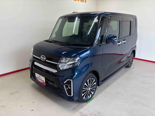 タントカスタムＲＳ４ＷＤ　ＤＶＤチューナー　ＬＥＤヘッドライト／フォグランプ　オートエアコン／ライト／ハイビーム／電動ドアミラー　クルーズコントロール　コーナーセンサー　ＥＴＣ　両側電動スライドドア　チルトステリング（秋田県）の中古車