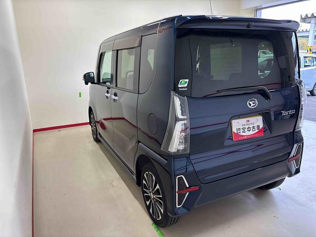 タントカスタムＲＳ４ＷＤ　ＤＶＤチューナー　ＬＥＤヘッドライト／フォグランプ　オートエアコン／ライト／ハイビーム／電動ドアミラー　クルーズコントロール　コーナーセンサー　ＥＴＣ　両側電動スライドドア　チルトステリング（秋田県）の中古車