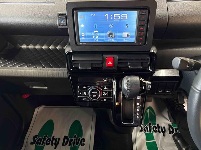 タントカスタムＲＳ４ＷＤ　ＤＶＤチューナー　ＬＥＤヘッドライト／フォグランプ　オートエアコン／ライト／ハイビーム／電動ドアミラー　クルーズコントロール　コーナーセンサー　ＥＴＣ　両側電動スライドドア　チルトステリング（秋田県）の中古車