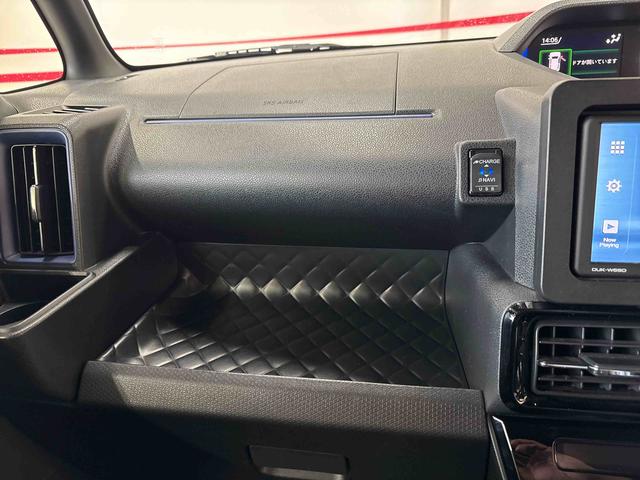 タントカスタムＲＳ４ＷＤ　ＤＶＤチューナー　ＬＥＤヘッドライト／フォグランプ　オートエアコン／ライト／ハイビーム／電動ドアミラー　クルーズコントロール　コーナーセンサー　ＥＴＣ　両側電動スライドドア　チルトステリング（秋田県）の中古車