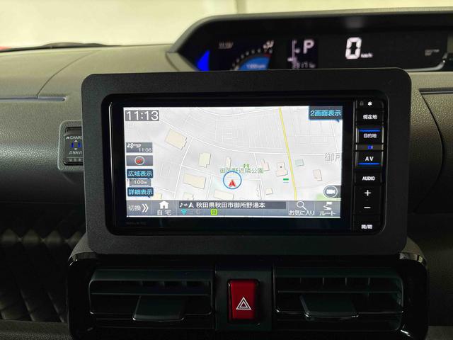 タントカスタムＲＳセレクション４ＷＤ　純正ナビ　ＬＥＤヘッドライト／フォグランプ　オートエアコン／ライト／ハイビーム／電動ドアミラー　ＥＴＣ　ドライブレコーダー　コーナーセンサー　両側電動スライドドア　運転席・助手席シートヒーター（秋田県）の中古車