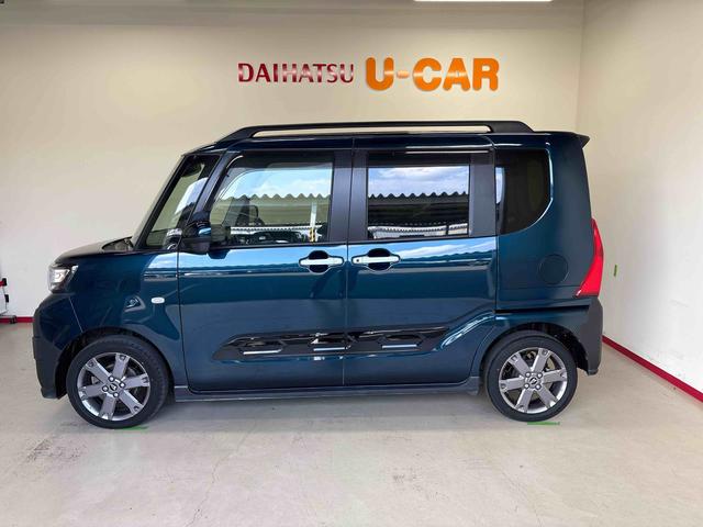 タントファンクロスターボ（エコアイドル非装着車）４ＷＤ　ディスプレイオーディオ　ＬＥＤヘッドライト／フォグランプ　オートエアコン／ライト／ハイビーム／電動ドアミラー　ドライブレコーダー　両側電動スライドドア　電動パーキングブレーキ　シートヒーター（秋田県）の中古車