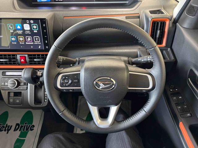 タントファンクロスターボ（エコアイドル非装着車）４ＷＤ　ディスプレイオーディオ　ＬＥＤヘッドライト／フォグランプ　オートエアコン／ライト／ハイビーム／電動ドアミラー　ドライブレコーダー　両側電動スライドドア　電動パーキングブレーキ　シートヒーター（秋田県）の中古車