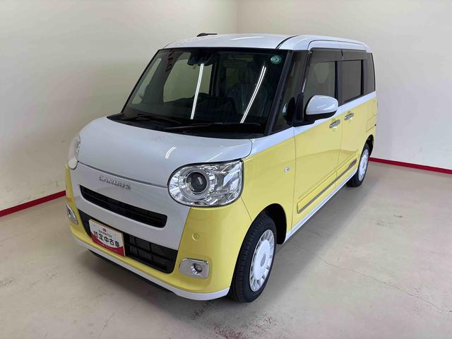 ムーヴキャンバスストライプスG4WD ディスプレイオーディオ LEDヘッドライト/フォグランプ オートエアコン/ライト/ハイビーム/電動ドアミラー ほっとカップホルダー コーナーセンサー 両側電動スライドドア バックカメラ(秋田県)の中古車