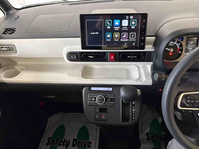 ムーヴキャンバスストライプスG4WD ディスプレイオーディオ LEDヘッドライト/フォグランプ オートエアコン/ライト/ハイビーム/電動ドアミラー ほっとカップホルダー コーナーセンサー 両側電動スライドドア バックカメラ(秋田県)の中古車