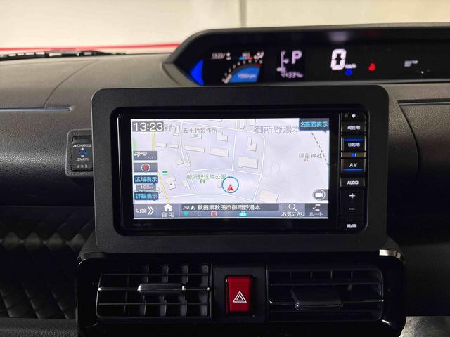 タントカスタムＸスタイルセレクション４ＷＤ　純正ナビ　ＬＥＤヘッドライト／フォグランプ　オートエアコン／ライト／ハイビーム／電動ドアミラー　社外品ＥＴＣ　ドライブレコーダー　コーナーセンサー　両側電動スライドドア　チルトステアリング（秋田県）の中古車