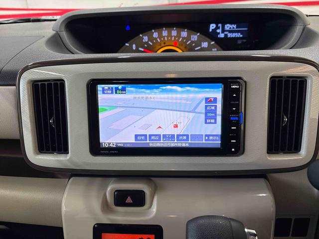 ムーヴキャンバスXメイクアップ SAII4WD 純正ナビ ハロゲンヘッドライト/LEDフォグランプ オートエアコン/ライト/電動ドアミラー リモコンエンジンスターター TVコントロールキット チルトステアリング 運転席シートリフター(秋田県)の中古車