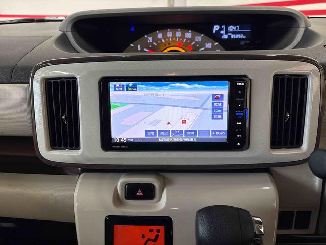 ムーヴキャンバスXメイクアップ SAII4WD 純正ナビ ハロゲンヘッドライト/LEDフォグランプ オートエアコン/ライト/電動ドアミラー リモコンエンジンスターター TVコントロールキット チルトステアリング 運転席シートリフター(秋田県)の中古車