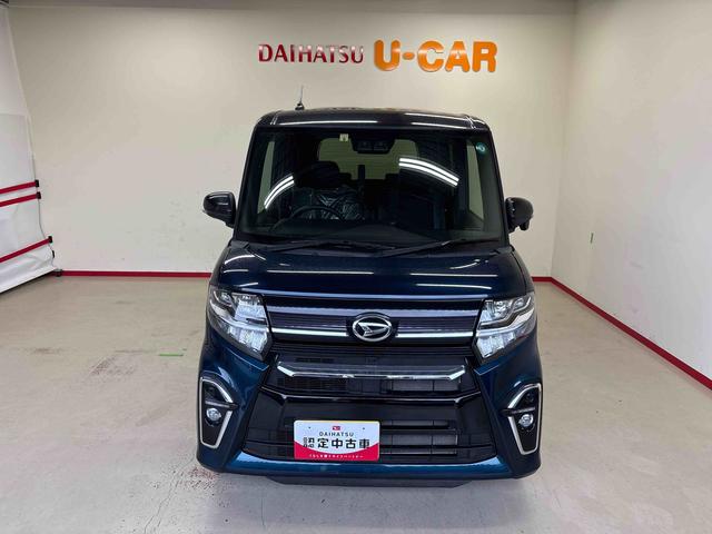 タントカスタムX4WD LEDヘッドライト/フォグランプ オートエアコン/ライト/ハイビーム/電動ドアミラー コーナーセンサー 運転席・助手席シートヒーター 両側電動スライドドア チルトステアリング(秋田県)の中古車