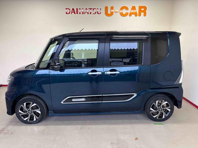 タントカスタムX4WD LEDヘッドライト/フォグランプ オートエアコン/ライト/ハイビーム/電動ドアミラー コーナーセンサー 運転席・助手席シートヒーター 両側電動スライドドア チルトステアリング(秋田県)の中古車