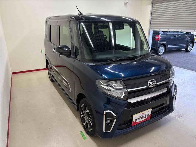 タントカスタムX4WD LEDヘッドライト/フォグランプ オートエアコン/ライト/ハイビーム/電動ドアミラー コーナーセンサー 運転席・助手席シートヒーター 両側電動スライドドア チルトステアリング(秋田県)の中古車