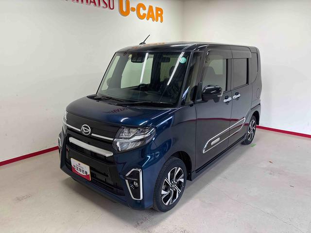 タントカスタムX4WD LEDヘッドライト/フォグランプ オートエアコン/ライト/ハイビーム/電動ドアミラー コーナーセンサー 運転席・助手席シートヒーター 両側電動スライドドア チルトステアリング(秋田県)の中古車