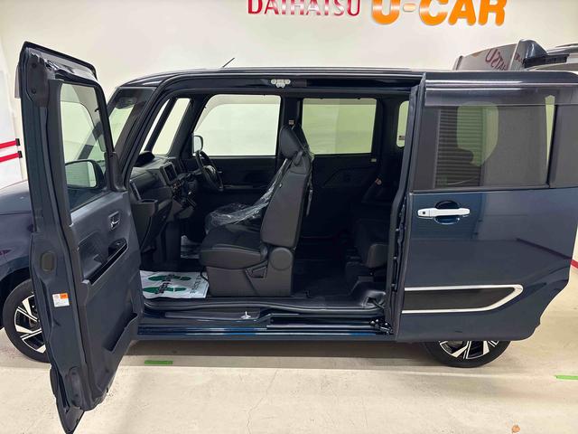 タントカスタムX4WD LEDヘッドライト/フォグランプ オートエアコン/ライト/ハイビーム/電動ドアミラー コーナーセンサー 運転席・助手席シートヒーター 両側電動スライドドア チルトステアリング(秋田県)の中古車