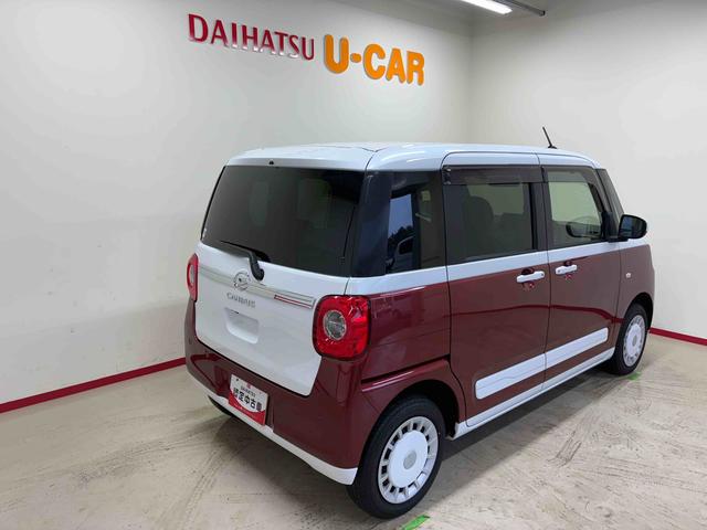 ムーヴキャンバスストライプスＧ４ＷＤ　ＬＥＤヘッドライト／フォグランプ　オートエアコン／ライト／ハイビーム／電動ドアミラー　両側電動スライドドア　コーナーセンサー　電動パーキングブレーキ　リモコンエンジンスターター（秋田県）の中古車