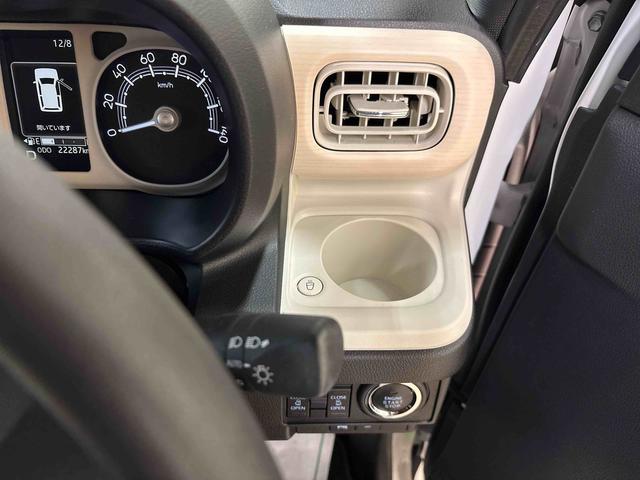 ムーヴキャンバスストライプスＧ４ＷＤ　ＬＥＤヘッドライト／フォグランプ　オートエアコン／ライト／ハイビーム／電動ドアミラー　両側電動スライドドア　コーナーセンサー　電動パーキングブレーキ　リモコンエンジンスターター（秋田県）の中古車