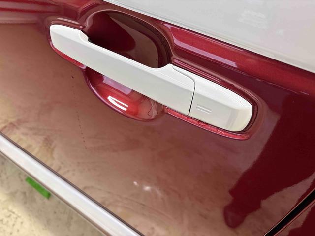 ムーヴキャンバスストライプスＧ４ＷＤ　ＬＥＤヘッドライト／フォグランプ　オートエアコン／ライト／ハイビーム／電動ドアミラー　両側電動スライドドア　コーナーセンサー　電動パーキングブレーキ　リモコンエンジンスターター（秋田県）の中古車