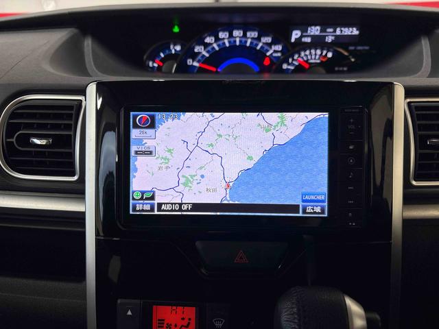 タントカスタムRS スマートセレクションSA4WD 純正ナビ LEDヘッドライト ハロゲンフォグランプ オートエアコン/ライト 電動格納ドアミラー TVコントロールキット 両側電動スライドドア バックカメラ(秋田県)の中古車