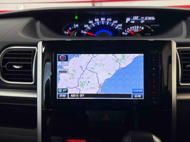 タントカスタムRS スマートセレクションSA4WD 純正ナビ LEDヘッドライト ハロゲンフォグランプ オートエアコン/ライト 電動格納ドアミラー TVコントロールキット 両側電動スライドドア バックカメラ(秋田県)の中古車