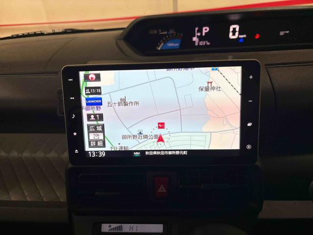 タントX4WD 純正ナビ LEDヘッドライト オートエアコン/ライト/ハイビーム/電動ドアミラー 運転席・助手席シートヒーター コーナーセンサー アップグレードパック 両側電動スライドドア チルトステアリング(秋田県)の中古車