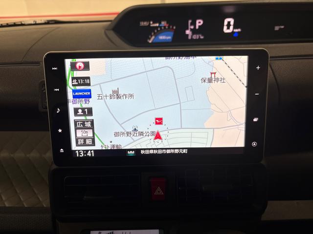 タントX4WD 純正ナビ LEDヘッドライト オートエアコン/ライト/ハイビーム/電動ドアミラー 運転席・助手席シートヒーター コーナーセンサー アップグレードパック 両側電動スライドドア チルトステアリング(秋田県)の中古車