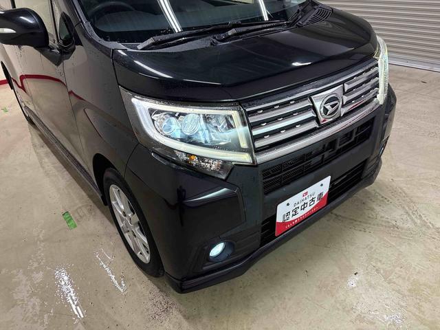 ムーヴカスタム X SAII4WD 純正ナビ LEDヘッドライト/フォグランプ オートエアコン/ライト/電動ドアミラー TVコントロールキット アップグレードパック チルトステアリング 運転席シートリフター PWRモード(秋田県)の中古車