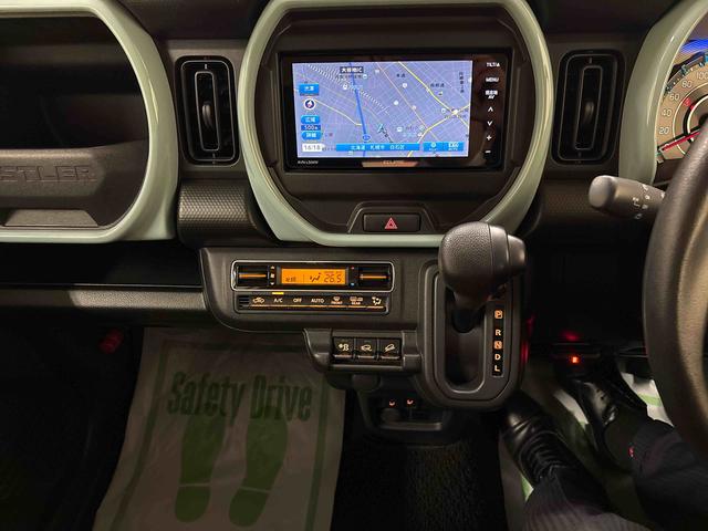 ハスラーハイブリッドＧ４ＷＤ　スズキセーフティサポート　ＬＥＤヘッドライト　社外ナビ　バックカメラ　クルーズコントロール　リヤコーナーセンサー　ＥＴＣ　グリップ＆ヒルディセントコントロール　シートヒーター　シートリフター（秋田県）の中古車