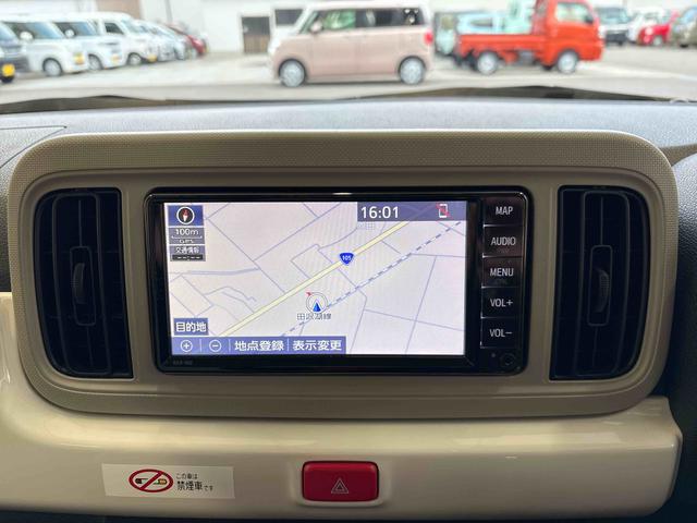 ミラトコットG リミテッド SAIII4WD 社外ナビ バックカメラ ステアリングスイッチ LEDヘッドライト コーナーセンサー オートエアコン/ライト/ハイビーム/電動ドアミラー TVコントロールキット 運転席・助手席シートヒーター(秋田県)の中古車