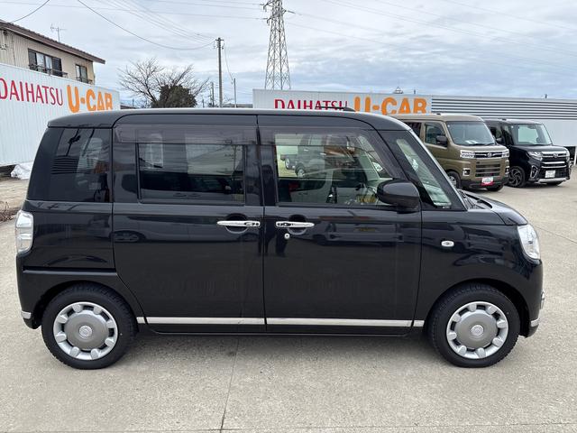 ムーヴキャンバスGブラックインテリアリミテッド SAIII4WD 純正ナビ パノラマモニター LEDヘッドランプ/フォグランプ オートエアコン/ライト/ハイビーム/電動格納ドアミラー ドライブレコーダー 両側電動スライドドア チルトステアリング(秋田県)の中古車