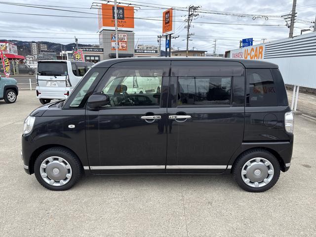 ムーヴキャンバスGブラックインテリアリミテッド SAIII4WD 純正ナビ パノラマモニター LEDヘッドランプ/フォグランプ オートエアコン/ライト/ハイビーム/電動格納ドアミラー ドライブレコーダー 両側電動スライドドア チルトステアリング(秋田県)の中古車