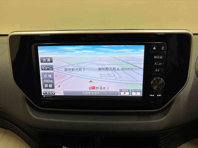 ムーヴＸターボ４ＷＤ　純正ナビ　ドライブレコーダー　ＬＥＤヘッドライト　オートエアコン／ライト／電動ドアミラー　バックカメラ　ステアリングスイッチ　ＴＶコントロールキット　チルトステアリング　運転席シートリフター（秋田県）の中古車