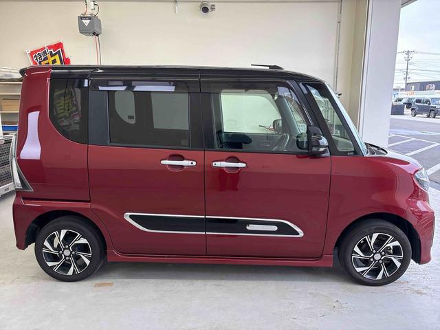 タントカスタムX4WD オーディオレス LEDヘッドライト/フォグランプ オートエアコン/ライト/ハイビーム/電動ドアミラー 両側電動スライドドア 運転席・助手席シートヒーター コーナーセンサー バックカメラ(秋田県)の中古車