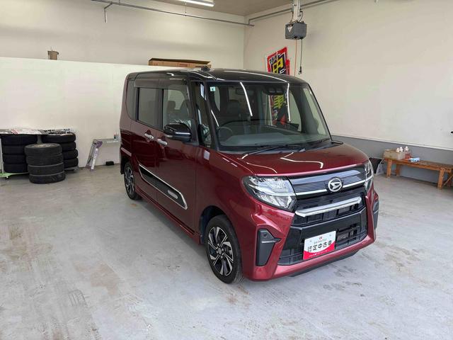 タントカスタムX4WD オーディオレス LEDヘッドライト/フォグランプ オートエアコン/ライト/ハイビーム/電動ドアミラー 両側電動スライドドア 運転席・助手席シートヒーター コーナーセンサー バックカメラ(秋田県)の中古車