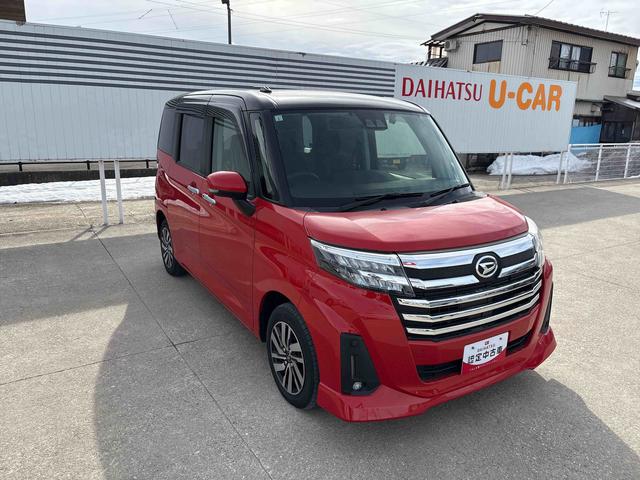 トールカスタムＧ４ＷＤ　純正ナビ　ドライブレコーダー　リモコンエンジンスターター　ＬＥＤヘッドランプ／フォグランプ　オートエアコン／ライト／ハイビーム／電動格納ドアミラー　両側電動スライドドア　電動パーキングブレーキ（秋田県）の中古車