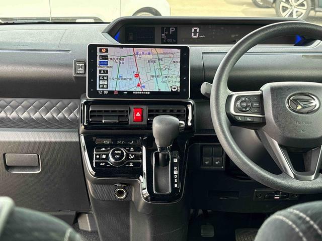 タントカスタムXセレクション4WD 純正ナビ ドライブレコーダー コーナーセンサー LEDヘッドランプ/フォグランプ オートエアコン/ライト/ハイビーム/電動格納ドアミラー 両側電動スライドドア 運転席・助手席シートヒーター(秋田県)の中古車