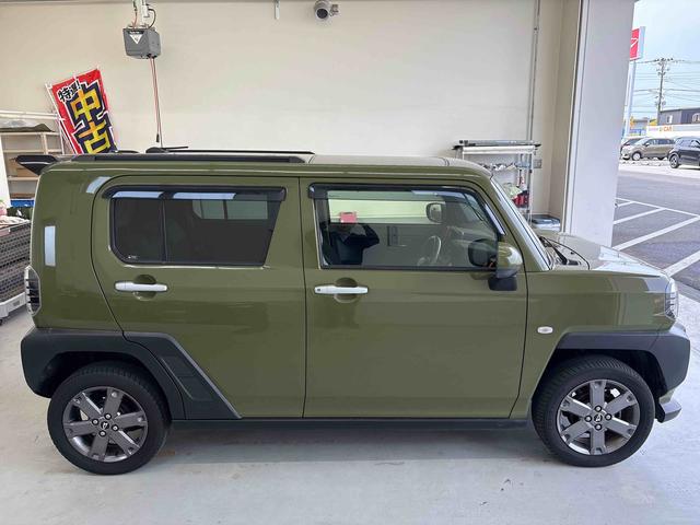 タフトＧターボ４ＷＤ　オーディオレス　ＬＥＤヘッドランプ／フォグランプ　オートエアコン／ライト／ハイビーム／電動ドアミラー　電動パーキングブレーキ　コーナーセンサー　クルーズコントロール　運転席助手席シートヒーター（秋田県）の中古車