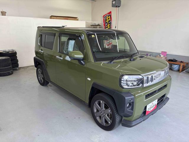 タフトＧターボ４ＷＤ　オーディオレス　ＬＥＤヘッドランプ／フォグランプ　オートエアコン／ライト／ハイビーム／電動ドアミラー　電動パーキングブレーキ　コーナーセンサー　クルーズコントロール　運転席助手席シートヒーター（秋田県）の中古車