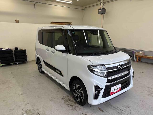 タントカスタムＸ４ＷＤ　純正ナビ　ドライブレコーダー　ＬＥＤヘッドライト／フォグランプ　オートエアコン／ライト／ハイビーム／電動ドアミラー　ＥＴＣ　コーナーセンサー　両側電動スライドドア　運転席・助手席シートヒーター（秋田県）の中古車