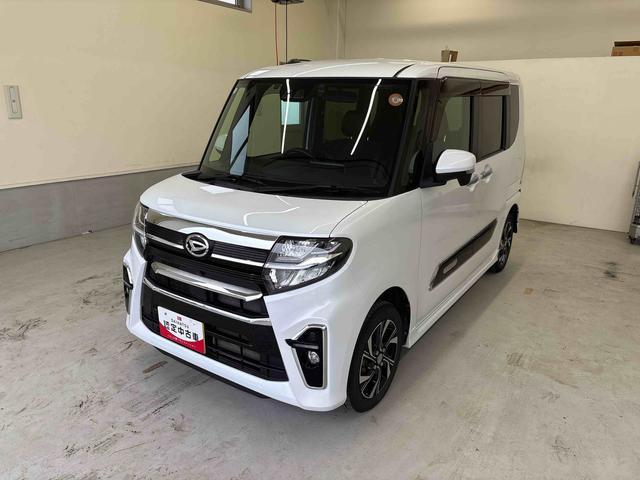 タントカスタムＸ４ＷＤ　純正ナビ　ドライブレコーダー　ＬＥＤヘッドライト／フォグランプ　オートエアコン／ライト／ハイビーム／電動ドアミラー　ＥＴＣ　コーナーセンサー　両側電動スライドドア　運転席・助手席シートヒーター（秋田県）の中古車