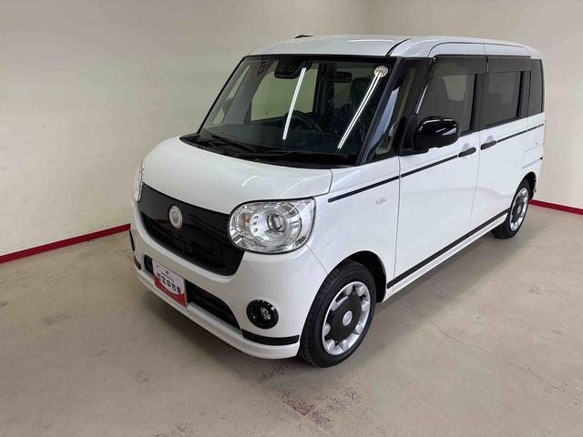 ムーヴキャンバスＧブラックアクセントＶＳ　ＳＡIII４ＷＤ　オーディオレス　アップグレードパック２　ＬＥＤヘッドライト／フォグランプ　オートエアコン／ライト／ハイビーム／電動ドアミラー　両側電動スライドドア　運転席シートヒーター　チルトステアリング（秋田県）の中古車