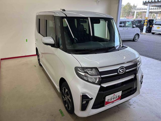 タントカスタムＸ４ＷＤ　オーディオレス　ＬＥＤヘッドライト／フォグランプ　オートエアコン／ライト／ハイビーム／電動ドアミラー　コーナーセンサー　両側電動スライドドア　運転席・助手席シートヒーター　ＥＴＣ（秋田県）の中古車