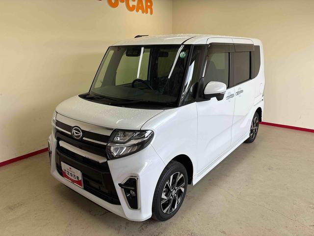 タントカスタムＸ４ＷＤ　オーディオレス　ＬＥＤヘッドライト／フォグランプ　オートエアコン／ライト／ハイビーム／電動ドアミラー　コーナーセンサー　両側電動スライドドア　運転席・助手席シートヒーター　ＥＴＣ（秋田県）の中古車