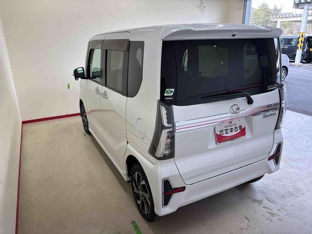 タントカスタムＸ４ＷＤ　オーディオレス　ＬＥＤヘッドライト／フォグランプ　オートエアコン／ライト／ハイビーム／電動ドアミラー　コーナーセンサー　両側電動スライドドア　運転席・助手席シートヒーター　ＥＴＣ（秋田県）の中古車