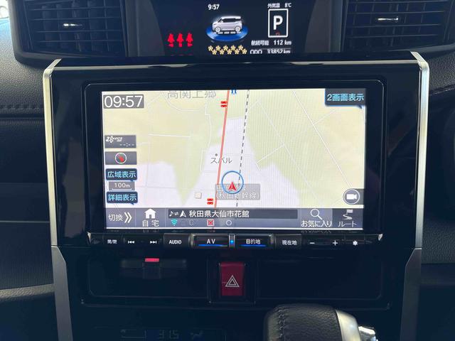 トールカスタムＧ純正ナビ　ドライブレコーダー　ＥＴＣ　ＬＥＤヘッドライト／フォグランプ　オートエアコン／ライト／ハイビーム／電動ドアミラー　クルーズコントロール　コーナーセンサー　両側電動スライドドア　電動パーキング（秋田県）の中古車