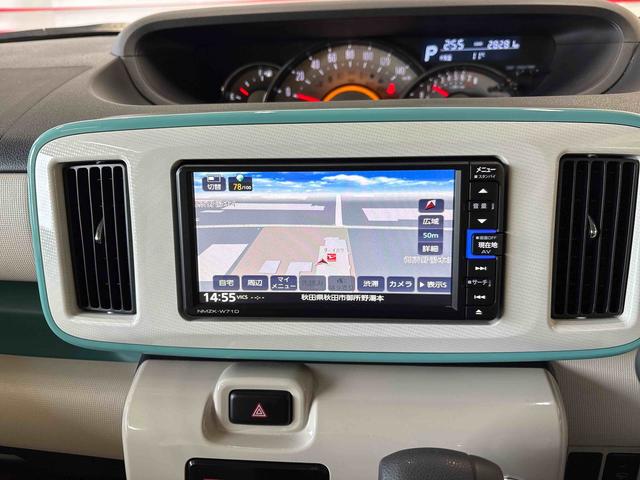 ムーヴキャンバスＧホワイトアクセントＶＳ　ＳＡIII４ＷＤ　純正ナビ　ドライブレコーダー　パノラマモニター　ＬＥＤヘッドライト／フォグランプ　オートエアコン／ライト／ハイビーム／電動ドアミラー　ＴＶコントロールキット　両側電動スライドドア（秋田県）の中古車