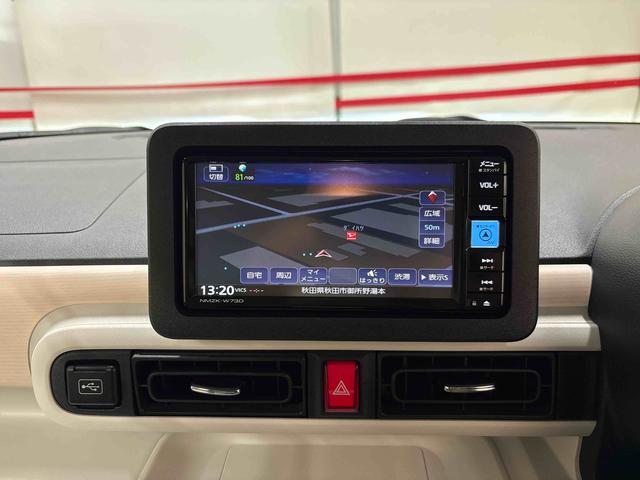 ムーヴキャンバスストライプスG4WD 純正ナビ ドライブレコーダー LEDヘッドライト/フォグランプ オートエアコン/ライト/ハイビーム/電動ドアミラー 両側電動スライドドア 電動パーキングブレーキ 運転席・助手席シートヒーター(秋田県)の中古車