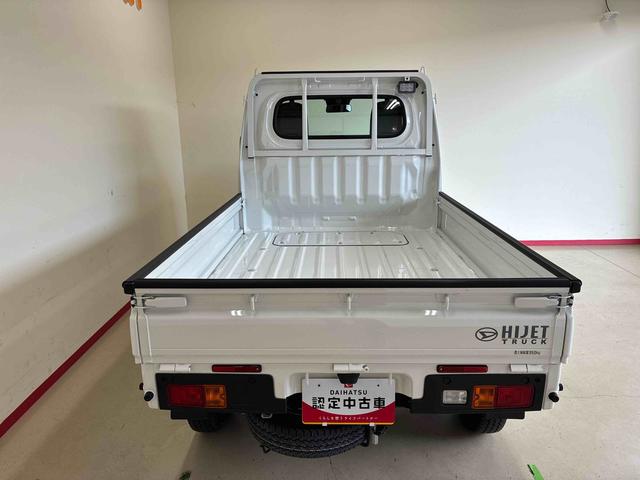 ハイゼットトラック 中古車 スタンダード　農用スペシャルパートタイム４ＷＤ　スマアシ（衝突安全防止機能）５速マニュアル　純正ＡＭＦＭ　マニュアルエアコン　オートライト　ハロゲンヘッドランプ　荷台灯　リヤ４枚リーフスプリング　デュアルエアバ　コーナーセンサー